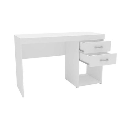 Mesa Escrivaninha Juvenil Malta c/ 2 Gavetas Castanho - Politorno
