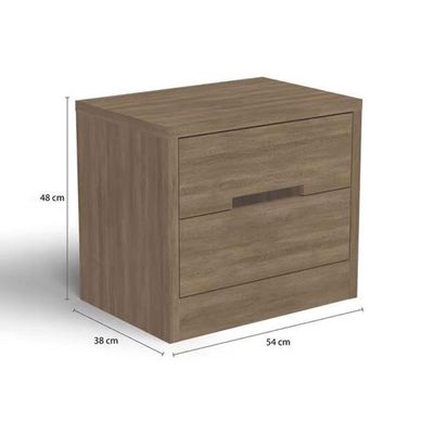 Mesa Cabeceira Infantil S822 c/ 2 Gavetas Freijó - Kappesberg