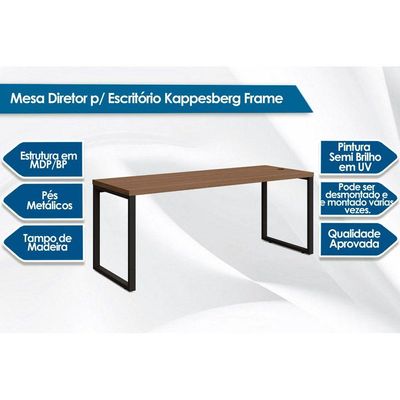 Mesa Diretor Escritório Industrial F190 Munique - Kappesberg
