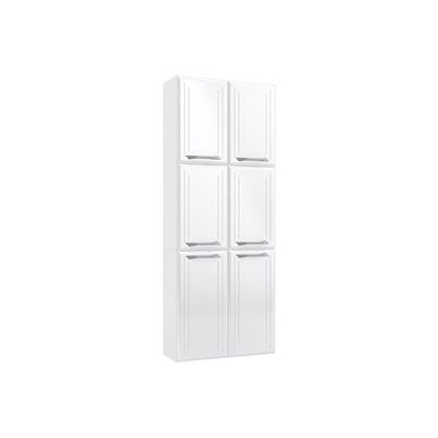 Paneleiro de Cozinha Topázio c/ 6 Portas 70cm Branco - Telasul