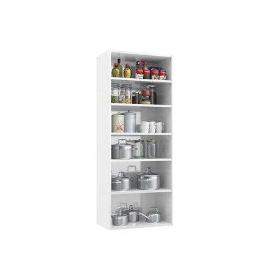 Paneleiro de Cozinha Topázio c/ 6 Portas 70cm Branco - Telasul