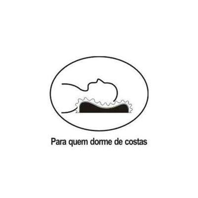 Travesseiro Espuma Luck Pillow Cervical Anatômico p/Fronha 50x70 (55x40x12) - Luckspuma