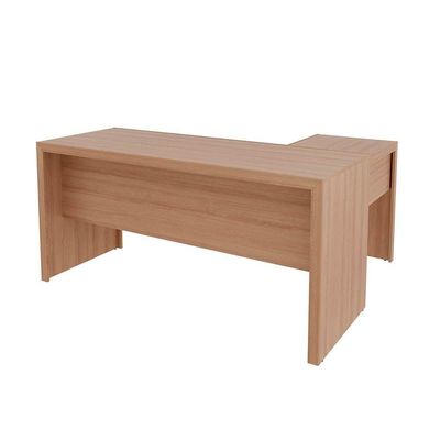 Mesa de Escritório ME4106 c/ 3 Gavetas Branco - Tecno Mobili