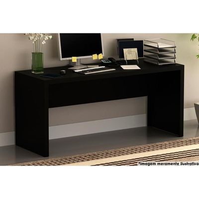 Mesa de Escritório ME4109 Preto - Tecno Mobili