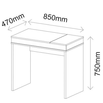 Mesa Para Escritório Escrivaninha Mind A02 Ipê Branco