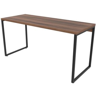 Mesa Para Escritório Estilo Industrial 150 Cm Nogal