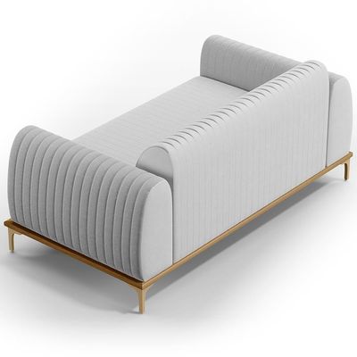 Kit Sofá 3 Lugares 180Cm E Poltrona Molino Cinza D-315