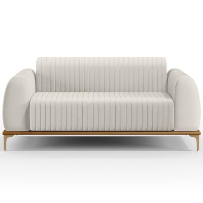 Kit Sofá 2 Lugares 150Cm Com 2 Poltronas Molino Cru C-443