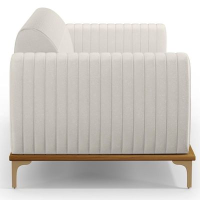 Kit Sofá 2 Lugares 150Cm Com 2 Poltronas Molino Cru C-443