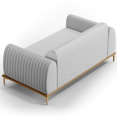 Kit Sofá 2 Lugares 150Cm E Poltrona Molino Cinza D-315