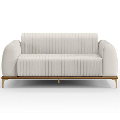 Kit Sofá 3 Lugares 210Cm Com Poltrona Molino Cru C-443