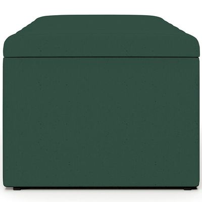 Calçadeira Recamier Baú Dália 100X50cm W01 Verde Musgo