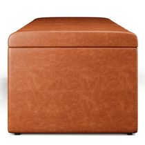 Calçadeira Recamier Baú Casal Queen 160X50 Cm Camel