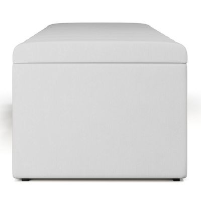 Calçadeira Recamier Baú Dália 140X50cm W01 Branco