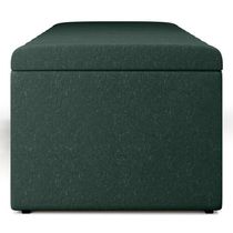 16990865534796 Calçadeira Recamier Baú Casal Queen 160X50 Cm Verde Musgo