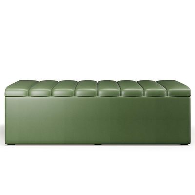 Calçadeira Recamier Baú Casal Queen 160X50 Cm Verde Musgo