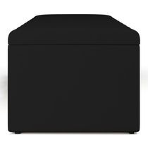 Calçadeira Recamier Baú Casal 140X50 Cm Preto