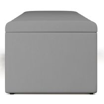 16990865687876 Calçadeira Recamier Baú Casal 140X50 Cm Facto Cinza