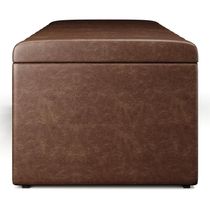 Calçadeira Recamier Baú Casal 140X50 Cm Marrom
