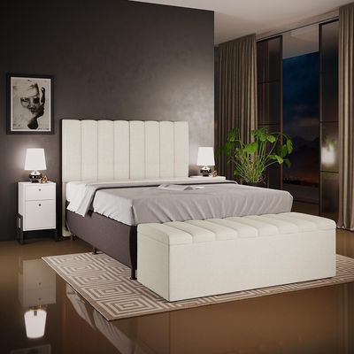 Calçadeira Recamier Baú Dália 160X50cm W01 Champagne
