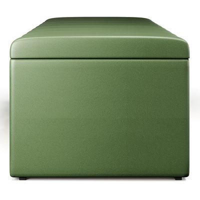 Calçadeira Recamier Baú Casal Queen 160X50 Cm Verde Musgo