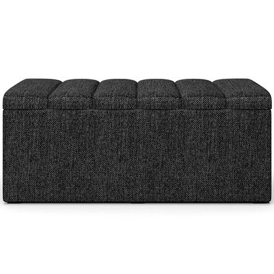 Calçadeira Recamier Baú Solteiro 100X50 Cm Chumbo