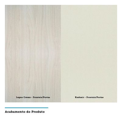 Balcão Sem Tampo 15cm Lis Legno Crem e Kashmir