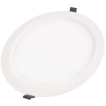 Plafon Led Tramontina Redondo De Embutir Slim 18 W Bivolt 3000 K Luz Amarela