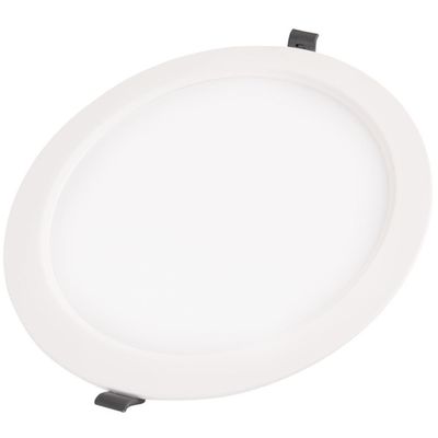 Plafon Led Tramontina Redondo De Embutir Slim 24 W Bivolt 3000 K Luz Amarela