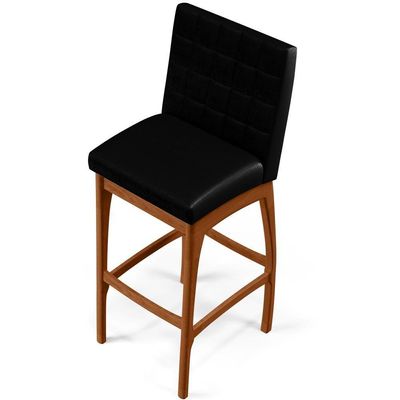 Kit 05 Banquetas Altas Mila Facto Preto