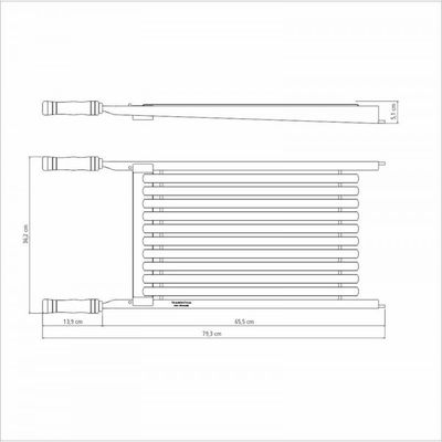 Grelha Aço Inox Com Cabo De Madeira 79 X 35