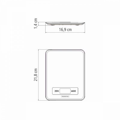 Balança Digital para Cozinha Tramontina Adatto Em Aço Inox