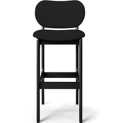 Banqueta Alta Para Cozinha Madeira Fixa Betta L02 Preto Facto Preto - Lyam Decor