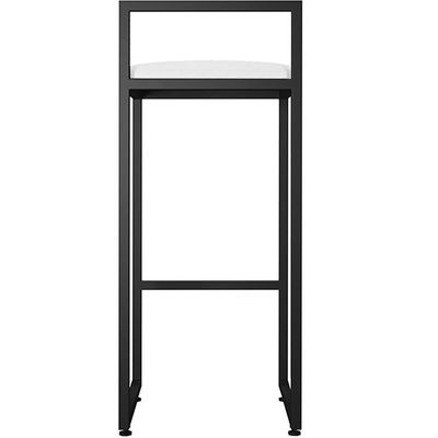 Banqueta Alta Cozinha Hanna L02 Preto Corano Branco