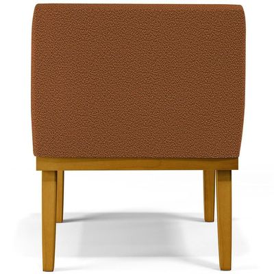 Kit 03 Poltronas Decorativa Para Sala De Estar E Recepção Beatriz W01 Bouclê Terracota