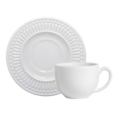 Aparelho de Jantar Porto Brasil Roma Ravenna Branco 61090 - 30 Peças