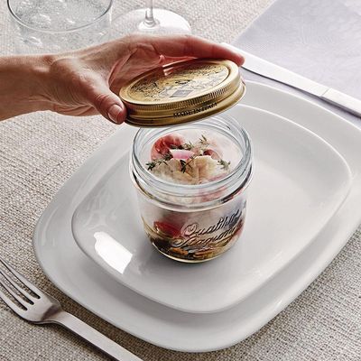 Bormioli Rocco Qstagioni Pote 11X9X9Cm 320Ml Vidro Transp Tampa Metal