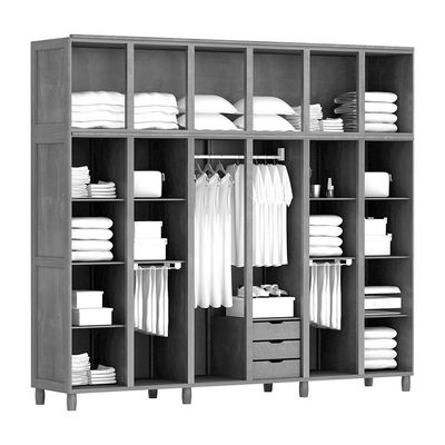 Guarda-roupa Casal Mel 12 Portas Espelho 3 Gavetas
