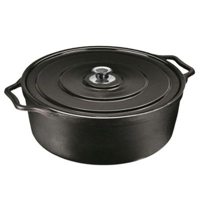 Panela De Ferro Fundido Caçarola Redonda De 8,5 Litros