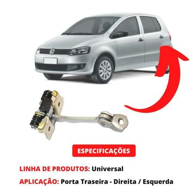 Limitador Porta Traseira Direita E Esq Fox 4 Portas Após 03