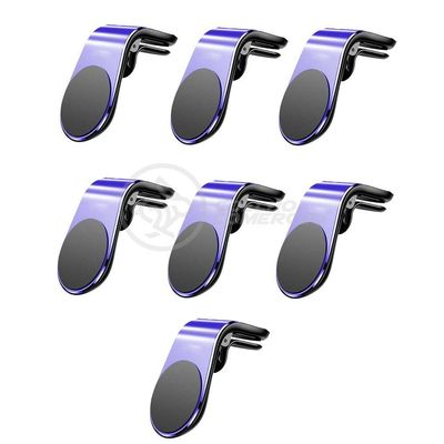 Kit 7 Suporte Adaptador Universal De Carro Tipo L Azul