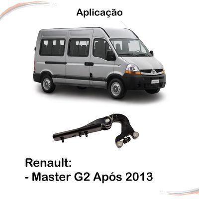Guia Central Porta Lateral Corrediça Renault Master Após 13