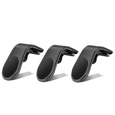 Kit 3 Suporte Adaptador Universal De Carro Tipo L Preto