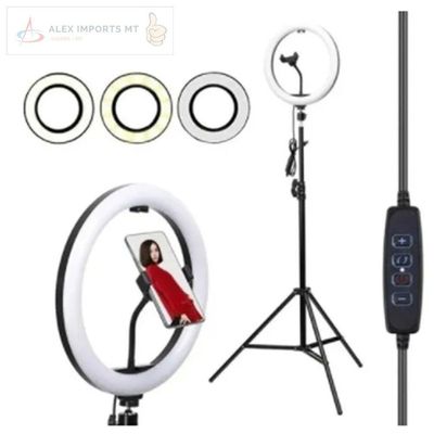 Kit Ring Light 14 Polegadas 36cm Tripé C/suport Para Youtube