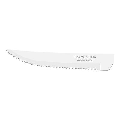 Kit - 60 Facas Para Churrasco Leme Com Lâmina Em Aço Inox 4 Pol Cabo Preto Fpbag - Tramontina
