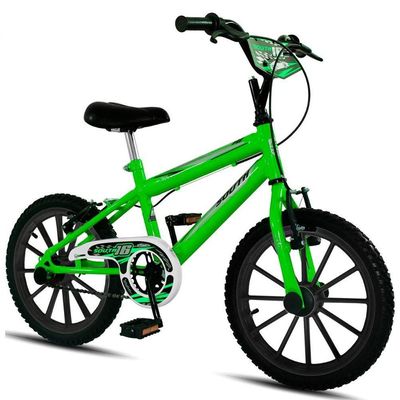 Bicicleta Aro 16 Infantil South Ferinha Para Meninos - Verde Verde