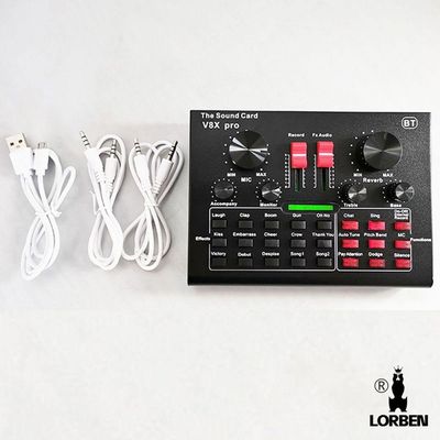 Mini Placa Mixadora Gravadora de Som Pro Live Sound Lorben