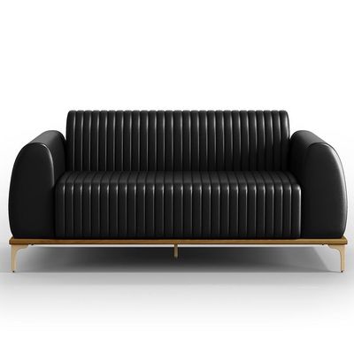 Kit Sofá 3 Lugares 210Cm Com 2 Poltronas Molino Preto B-159