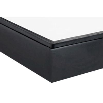 Cama Box Baú Solteiro Universal Suede Gray (88x188x35) - Costa Rica