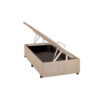 Cama Box Baú Solteiro Universal Suede Clean (88x188x35) - Costa Rica